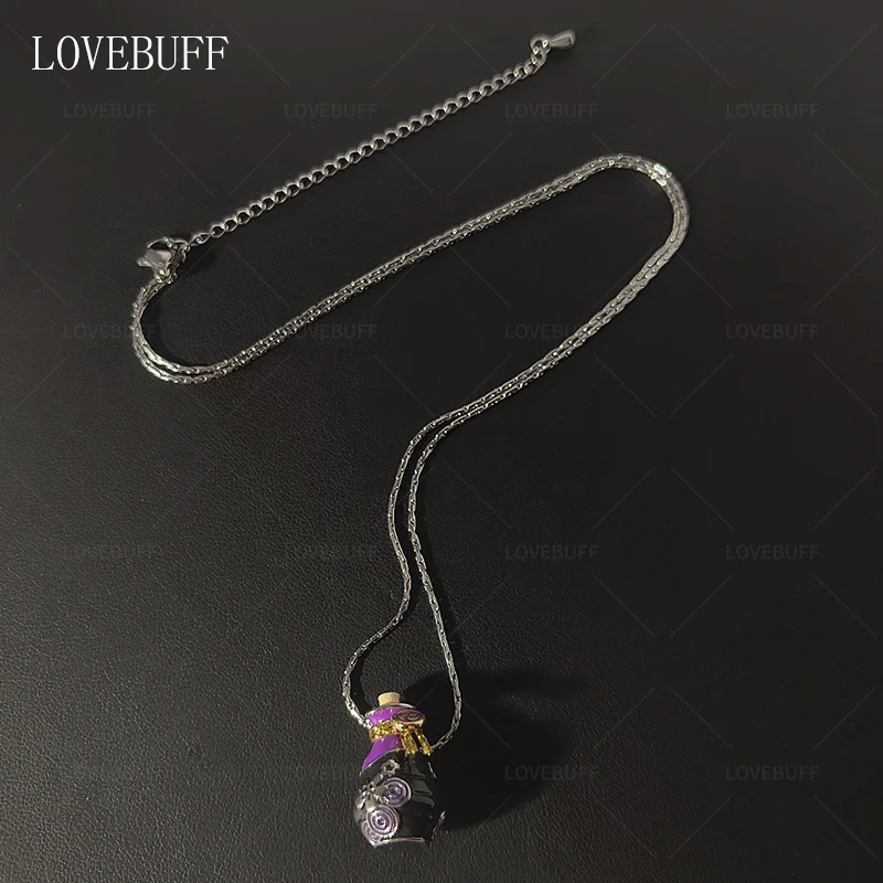 Genshin impacto raiden shogun cospaly isolador bainha relíquia sagrada perfume garrafa colar acessórios presente original anime