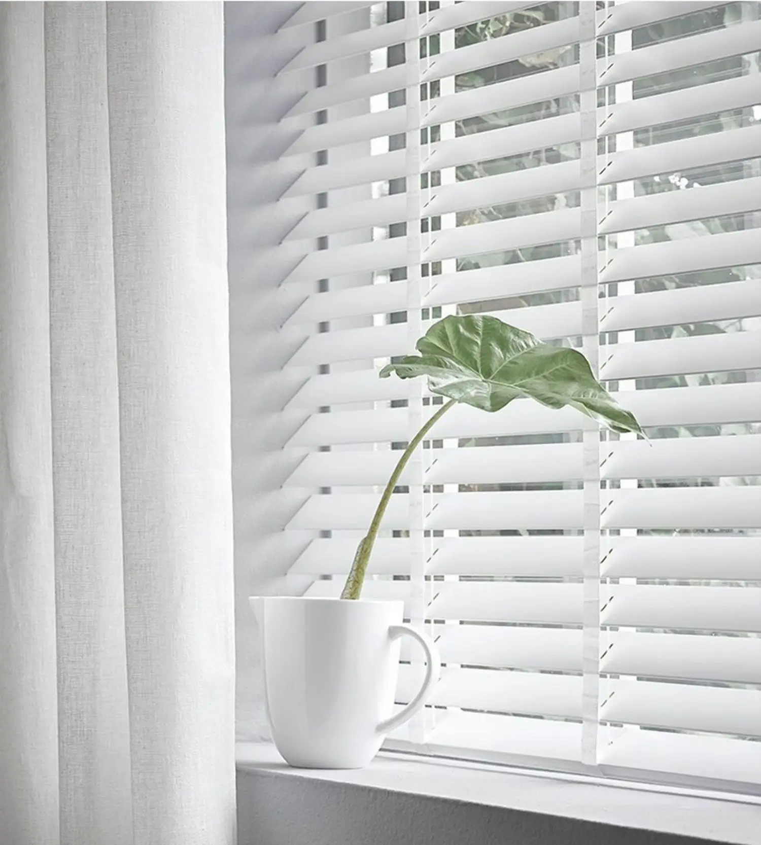 2'' faux wood blinds slates cordless faux wood venetian blinds 50mm office home wood blinds