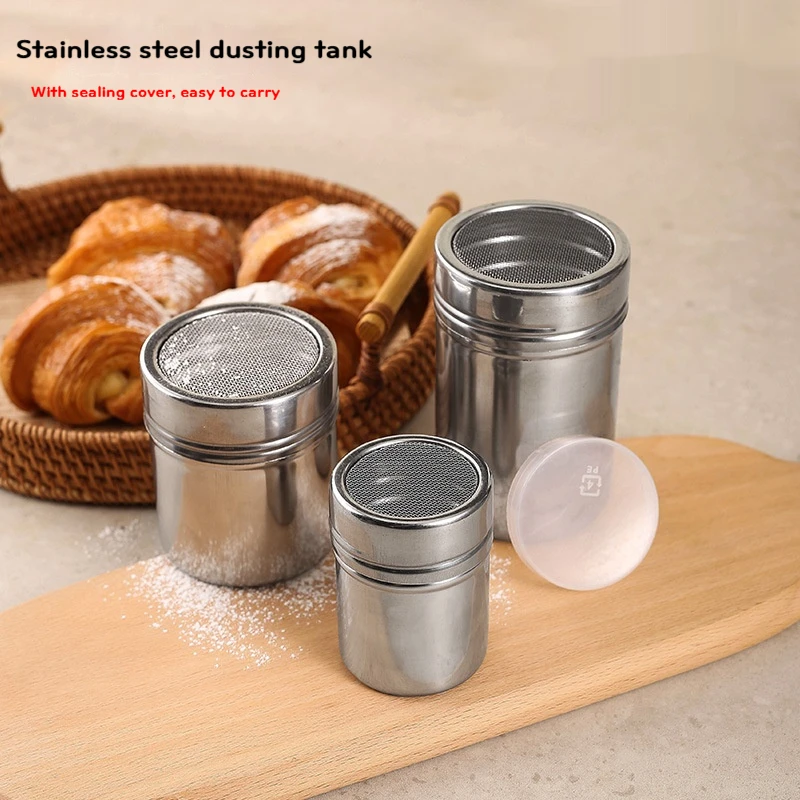 

Stainless Steel Powder Dispenser with Lid, Cumin Pepper Seasoning Jar, Pepper Seasoning Bottle, Barbecuetool