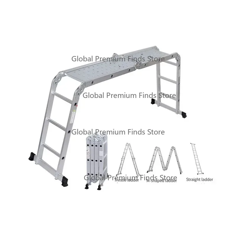 4.7m Aluminum alloy horse stool folding elevating multi-function scaffold ladder thickening portale ladder decorating engi