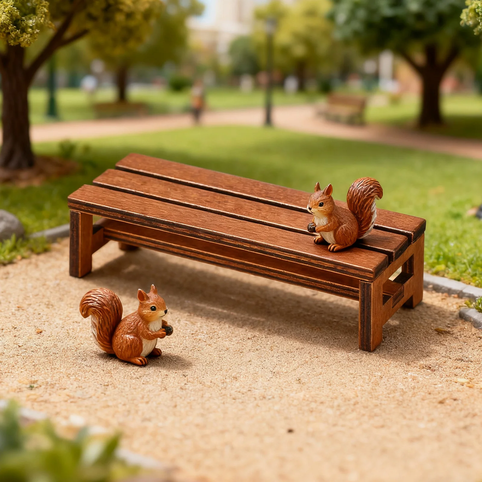 2 pezzi in miniatura panca in legno mini mobili per la casa panca in miniatura decorativa mini accessori per la casa libreria miniature