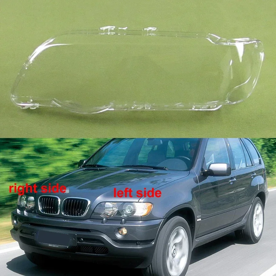 

For BMW X5 E53 2000 2001 2002 2003 Headlamp Lamp Cover Transparent Headlight Shell Lens Plexiglass Replace Original Lampshade