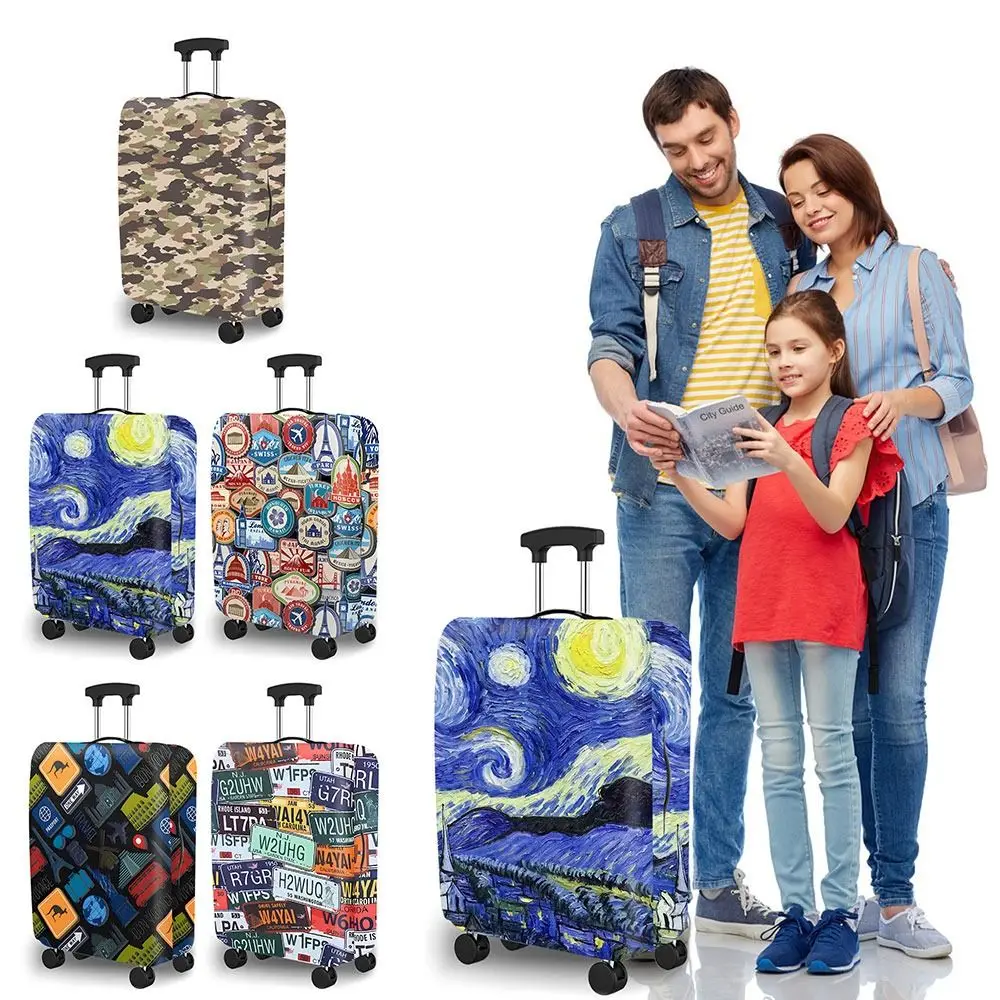 High Elasticity Luggage Protective Cover Dacron Multicolor Trolley Suitcase Dust Sleeves Thickening 18-25 Inch