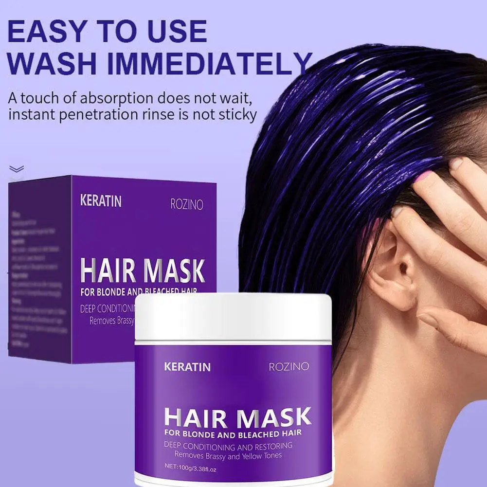 

Color Locking Moisturizing Hair Mask Deep Moisturizing Repair Damaged Frizzy Hair Smooth Glossy Hair Care Mask