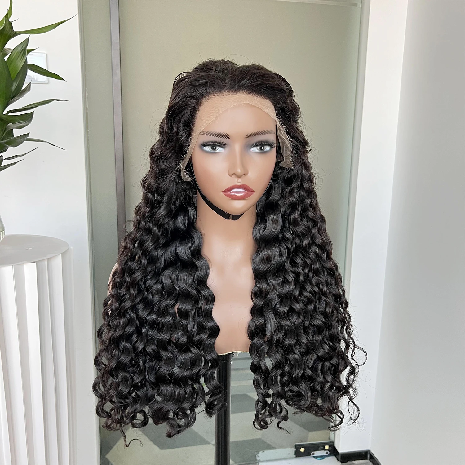 

SWANEE Water Wave Lace Front Wigs 4x4 Lace Closure Wig 13x4 250% Hd Lace Frontal 360 Curly Human Hair Wigs For Black Women Hair