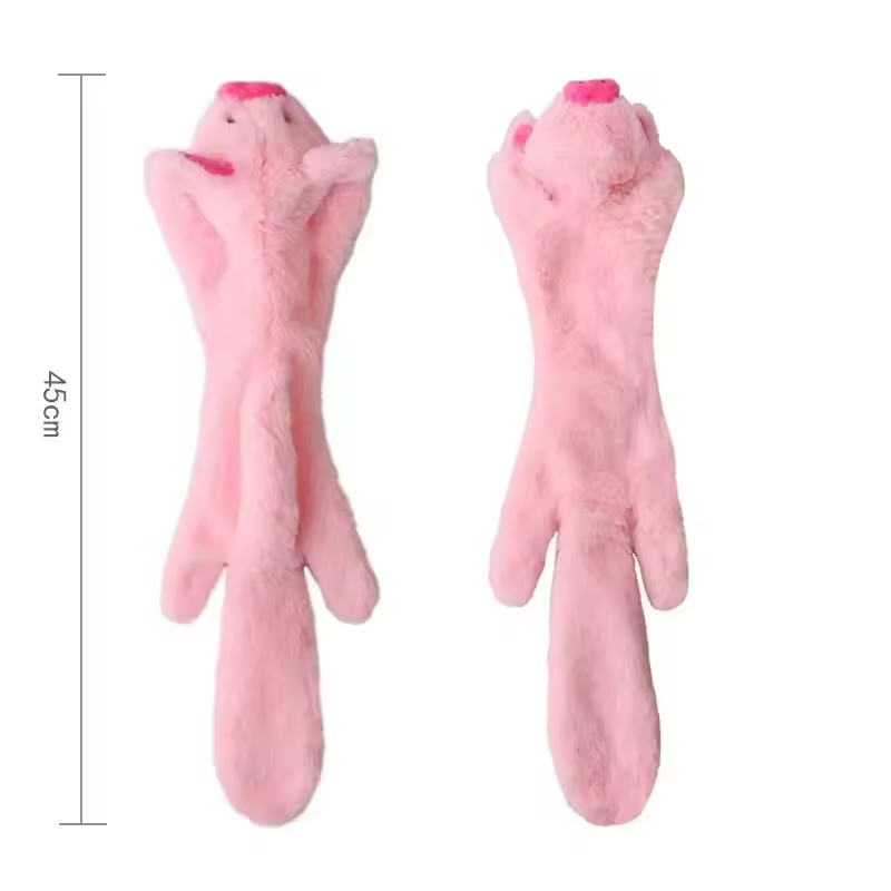 Funny Simulated Animal No Stuffing Dog Toy with Squeakers Durable Stuffingless Plush Squeaky Dog Chew Toy Crinkle Pet Squeak Toy - Image 9