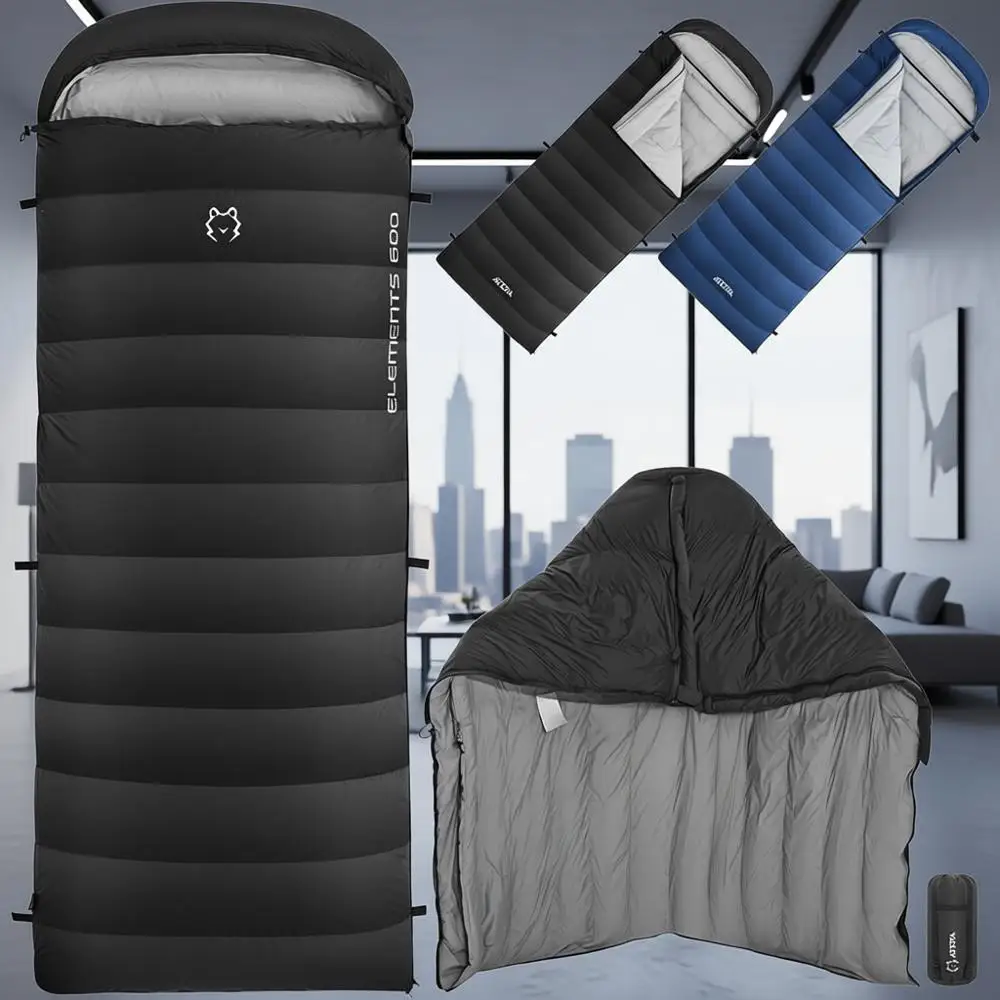 

Ультралегкие компактные спальные мешки для взрослых на 3 сезона: из переработанных материалов, 30 ° -45 ° Компактный и складной, идеально подходит для походов и кемпинга