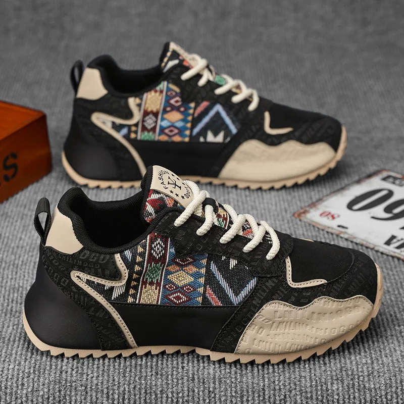 Cross-border Large Size39-48 Men Sneakers Trend Nationality Waterproof Comfortable Vulcanized Shoes Lace-up Platform Casual Shoe