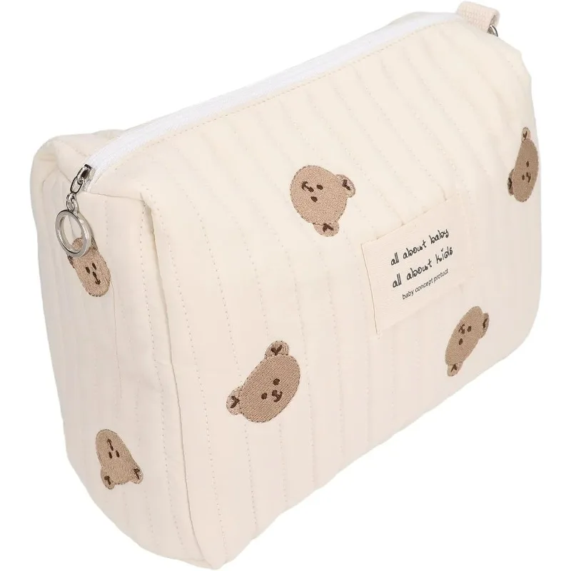 

Stroller Nappy Bag Quilted Baby Diaper Caddy Organizer Embroidered Mommy Bags Babies Accessories Changing Bag Storage Portable