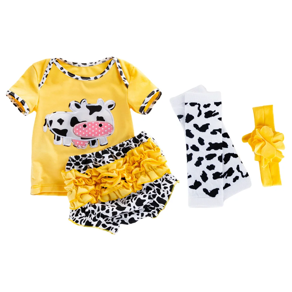 1 Set Cartoon Reborn Clothes Baby Girl Outfit Clothes Accessories Newborn Outfit Reborn Baby Girl Cloth