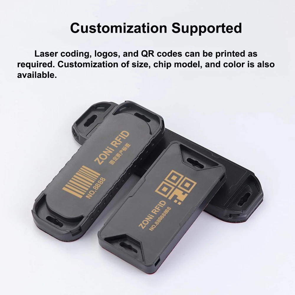 RFID UHF Tag ABS Anti Metallo 18000-6C 860-960 MHz NXP U8/U9/H3/H9/MR6P Chip Etichetta Elettronica Gestione Asset Lunga distanza 20 PZ