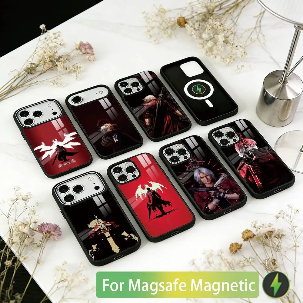 

D-Dante D-Devil May C-Cry Phone Case For iPhone17,16,15,14,13,12,11 Plus,Pro Magnetic with Magsafe Wireless Charging