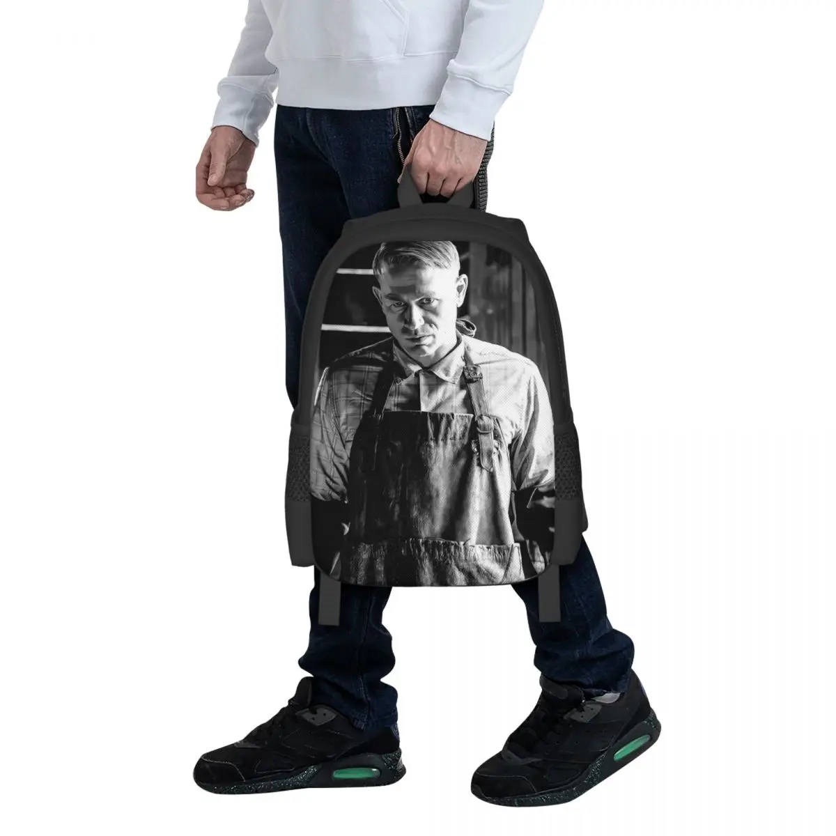 

Рюкзак Charlie Hunnam Ed Gein для студентов, школьный рюкзак, походный рюкзак для путешествий, модная сумка для книг для мальчиков и девочек, сумки через плечо