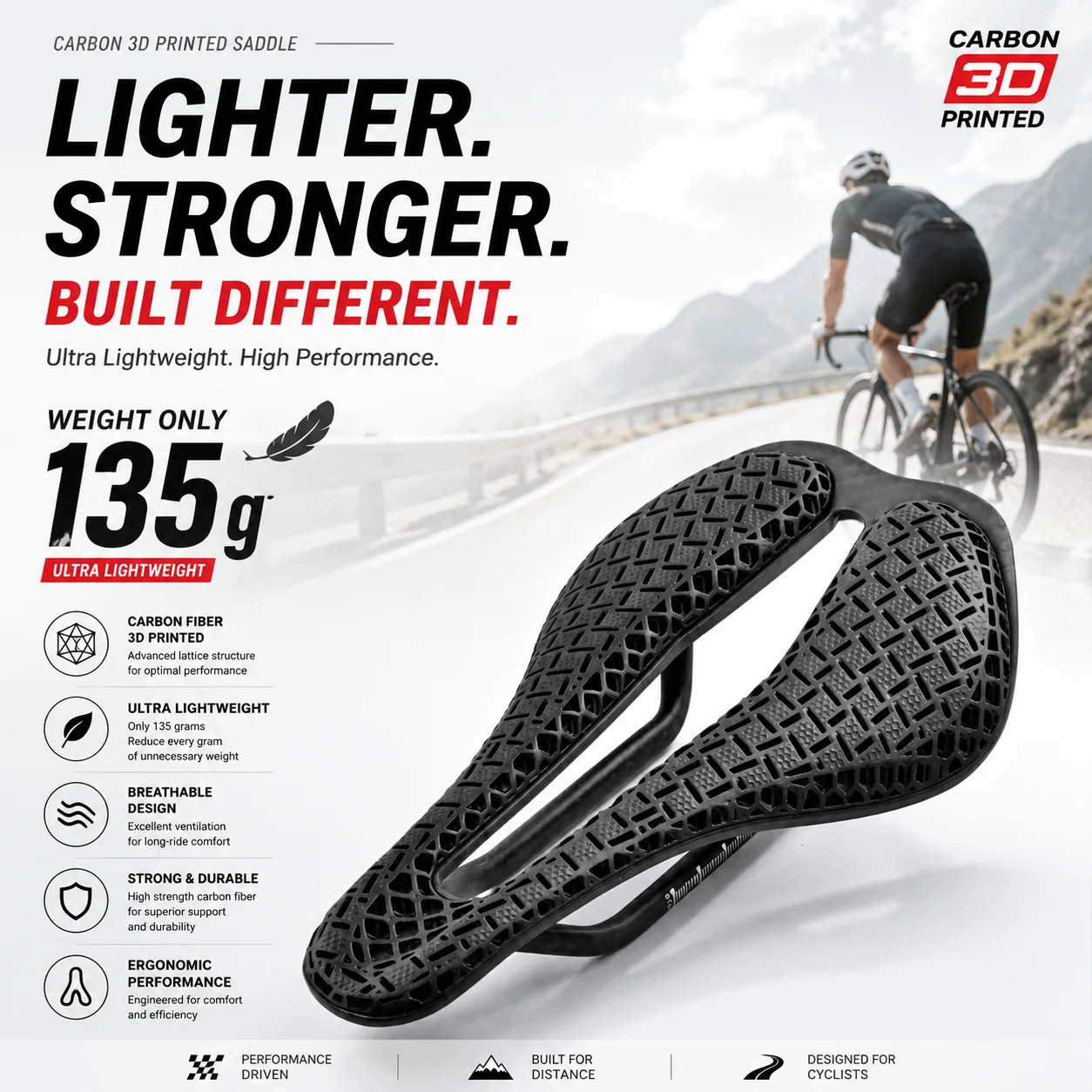 Sillín de Bicicleta GOLDIX T68 - Carbon Fiber Saddle reseña y precio