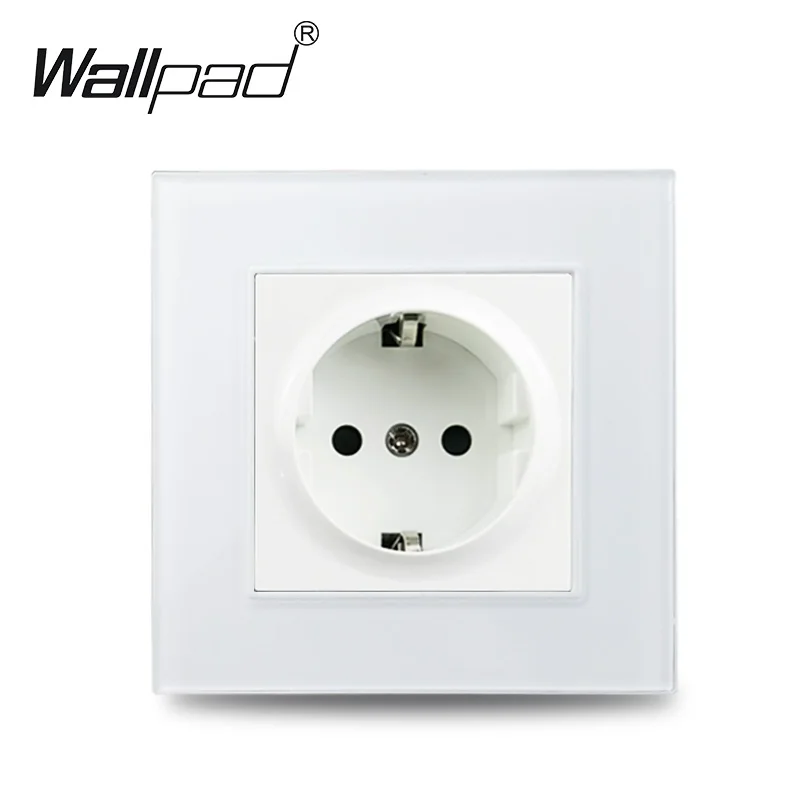 Touch Lichtschakelaar Met EU USB Type C Dubbele Drievoudige Stopcontacten Zwarte Led-schakelaars Kristal Donkere Achtergrondverlichting Stopcontact 16A