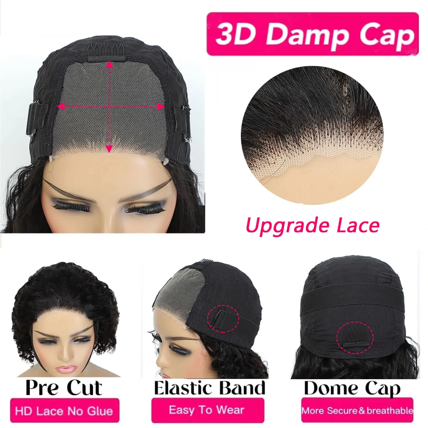 قصيرة بوب غلويليس موجة عميقة خصلات الشعر المستعار الإنسان 100% شعر بشري حقيقي 5x5 الدانتيل شعر مستعار أمامي 180 الكثافة قبل قطعها خصلات الشعر المستعار البرازيلي