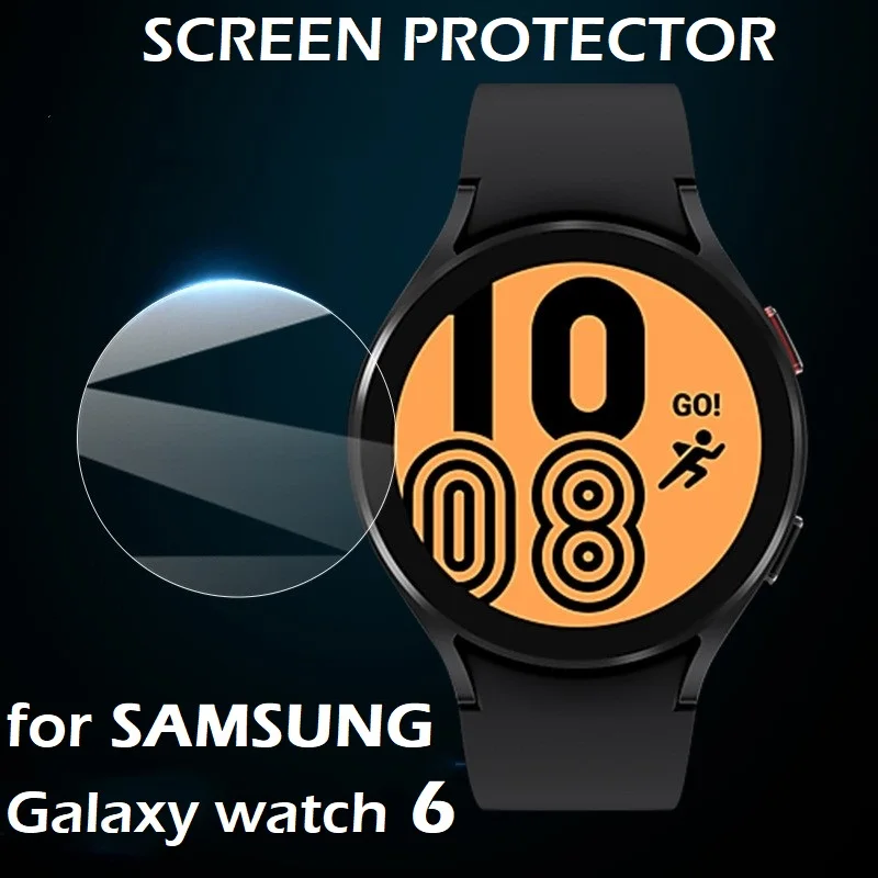 Protector de pantalla de reloj inteligente para Samsung Galaxy Watch 6 Classic, película protectora de vidrio templado, 43mm, 47mm, 44mm, 40mm, 5 piezas