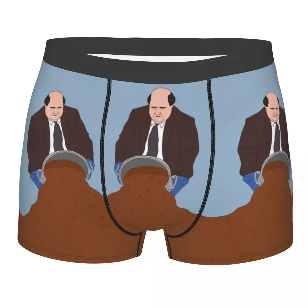 Kevin's Famous Chili Underwear Male Sexy Printed Custom The Office TV Boxer Briefs Shorts Panties Soft Underpants