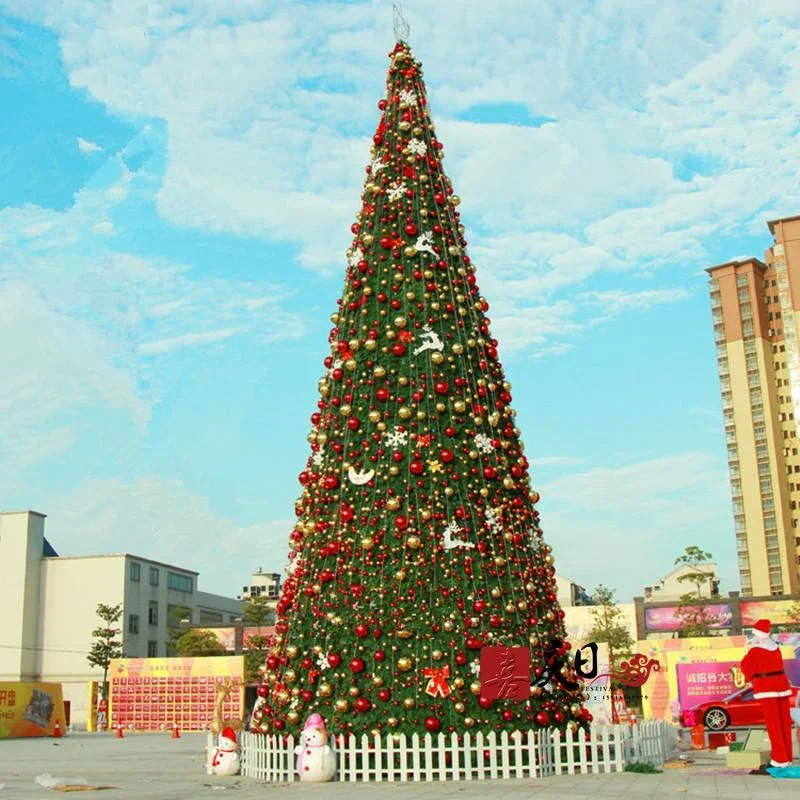 

2021 Factory cheap price 6m 8m 10m 15 m artificial giant outdoor Christmas tree for new year decoration