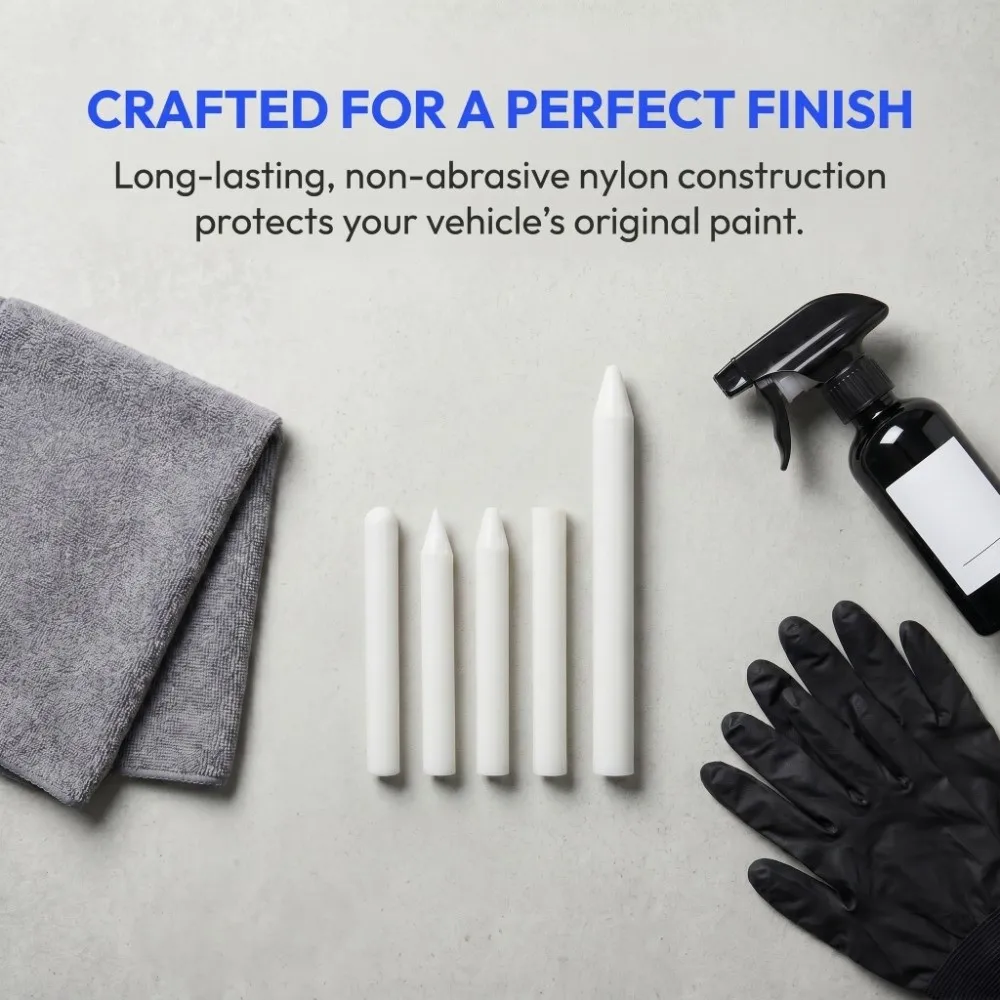

5PCS Nylon Tap Down Tools Black/White Universal Paintless Dent Removal Pen Various Specifications Dent Repair Kit Car Detailing