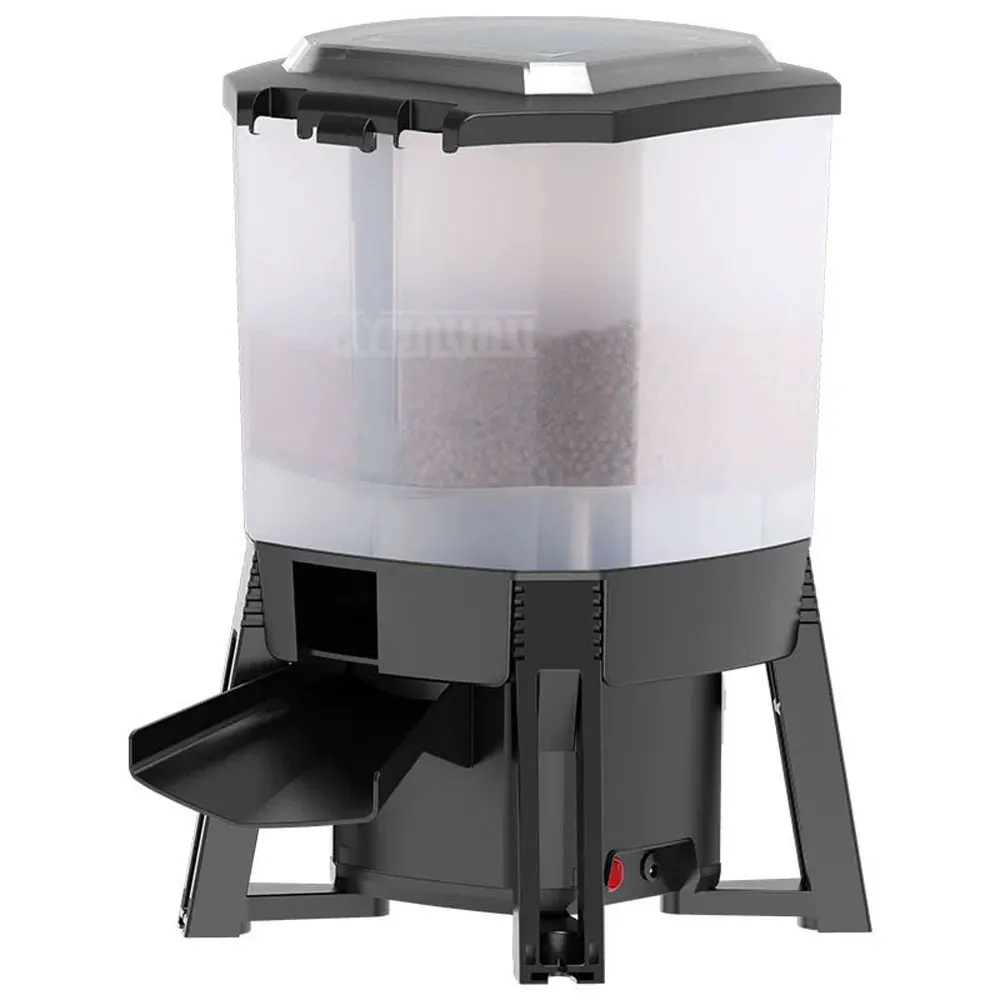

6L/12L Solar Automatic Fish Feeder for Fish Ponds, Intelligent Timing Feeder for Koi Ponds, Large Area Fish Feeder