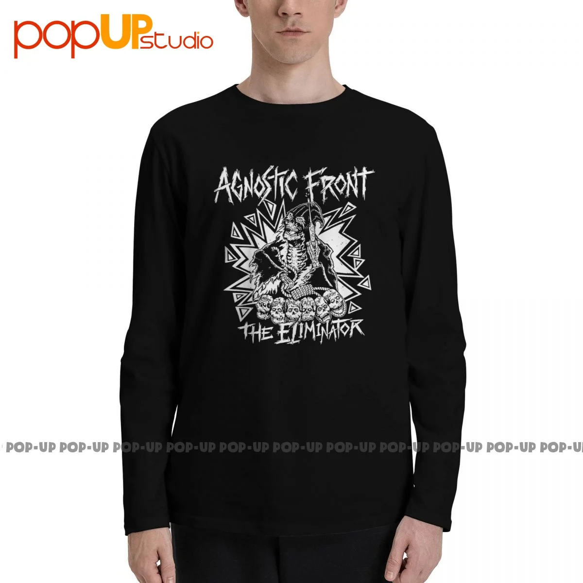 Agnostic Front The Eliminator Long Sleeve T-Shirts T-shirt Tee New Daily Novelty Best Quality