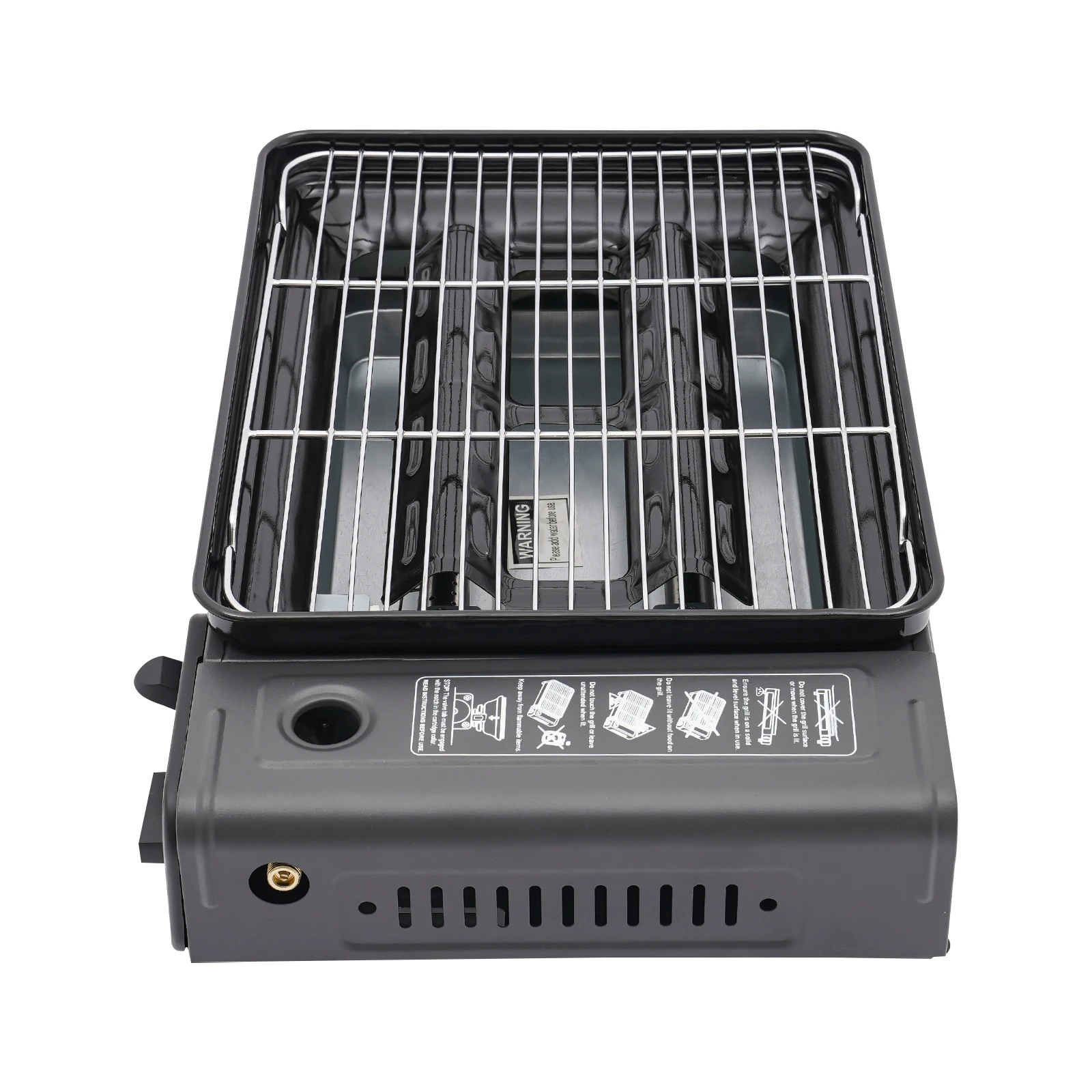 Tragbarer Butangas-Campingkocher mit Aufbewahrungstasche, Mini-Outdoor-Grillbrenner für Reisen, Wandern und Backcountry-Kochen – Detail 16