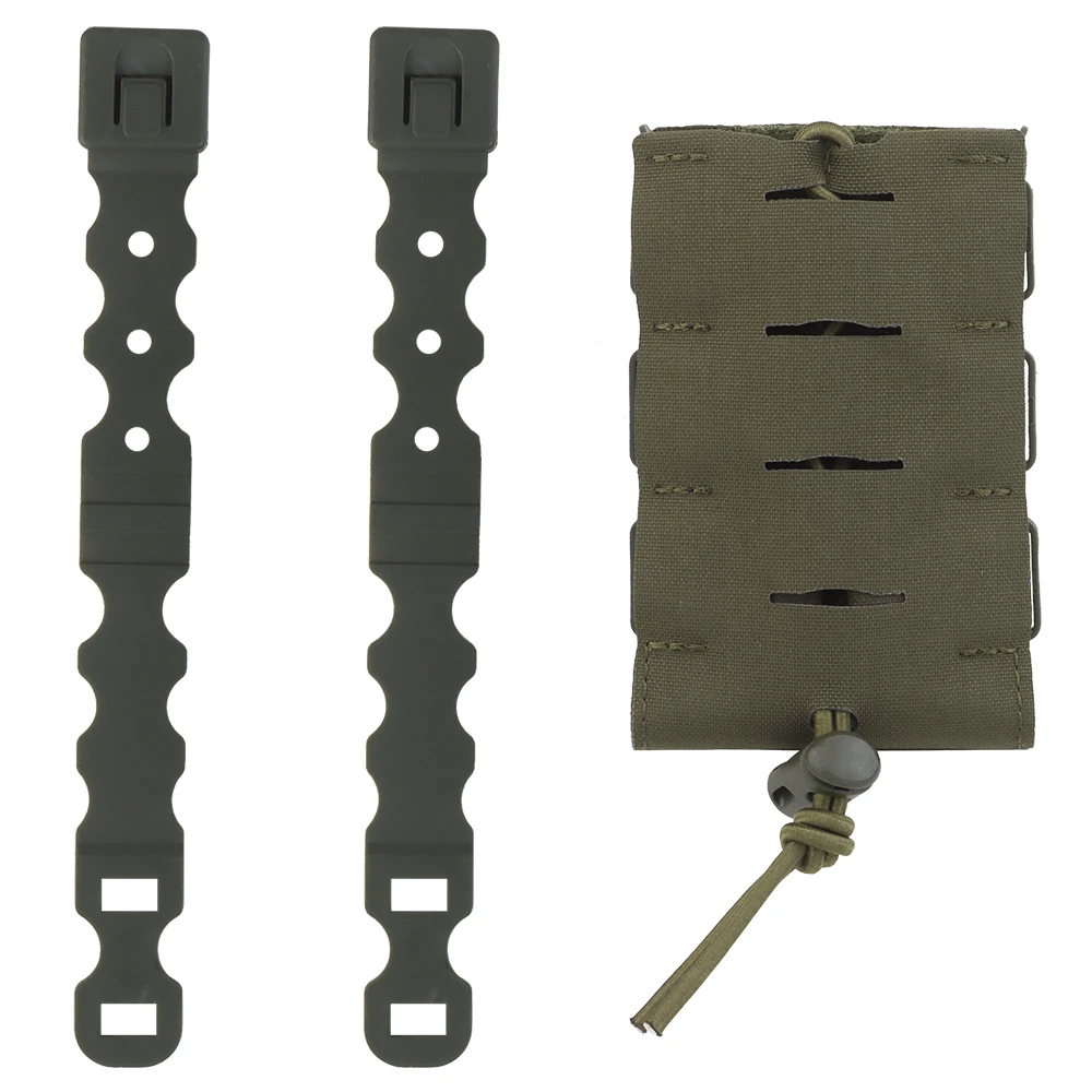 Tactical Urban Assault Rifle Mag Pouch Molle 5.56 Single Magazine Pistol Bag for Plate Carrier Chest Rig Gear