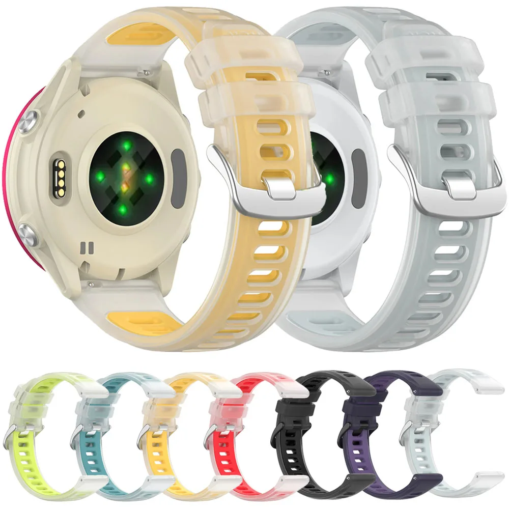 Silicone Strap for Garmin Forerunner 570 47mm 42mm/970 70 170 965 955 55 165 Venu 2 3 4  for Garmin Approach S50/Vivoactive 6 5