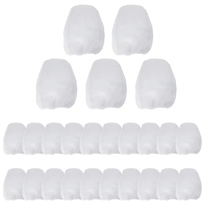 AS94-25 Pcs 5 Gallon Elastic Top Paint Strainer Bags White Fine Mesh Bag Paint Filter Bag For Hydroponics Painting Gardening
