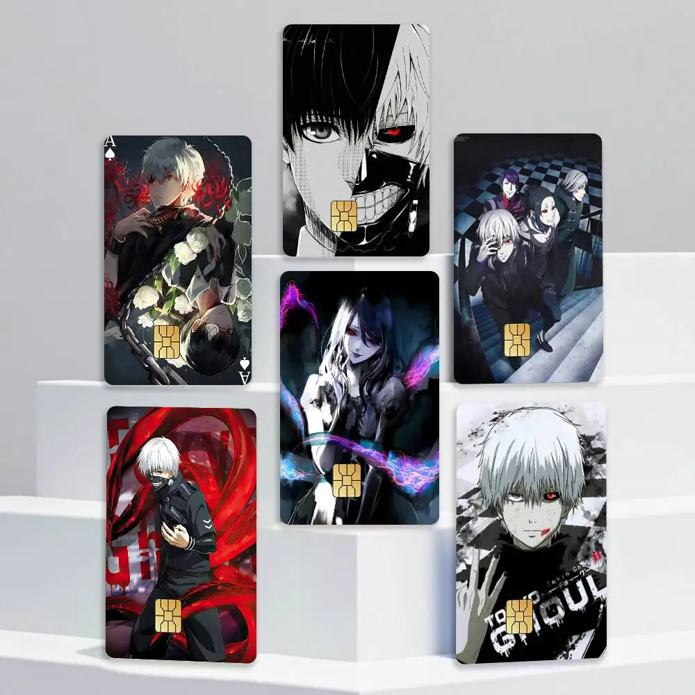 Ken K-Kaneki Tokyo G-Ghoul Card Stickers for Bank Access Protective Waterproof Film Cover Sticker Gift