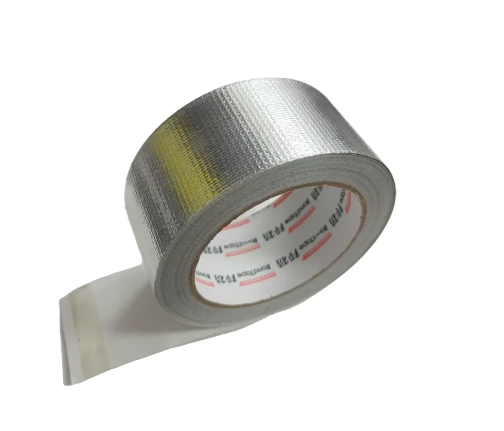 width:4.8cm 5.8cm length:25M heat preservation Thicken fiberglass cloth aluminum foil tape high temperature resistance NO.D0629
