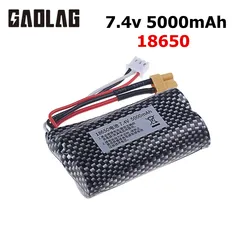 7.4 V 5000mAh Lipo batteria XT30 spina per HUINA 580 1580 1583 RC giocattoli accessorio 7.4 V 2S batteria per 1580-005 Huina 580550 583 582