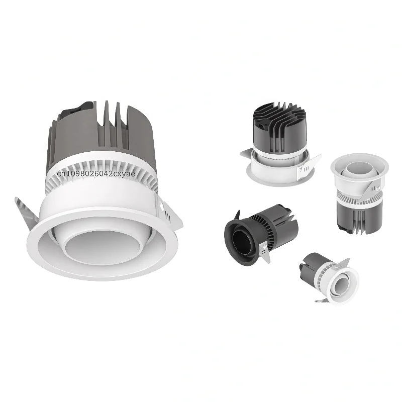 

Dimmable LED ceiling light, COB downlight, anti-glare recessed spotlight, 85-265V kitchen and living room indoor lighting bulb