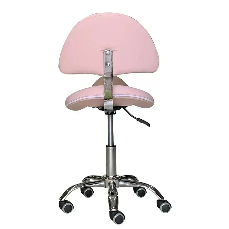 Hairdressing Stool Chairs Wheels Pink Salon Hair Stylist Ergonomics Chairs Barber Shop Chaise Coiffure Beauty Reception