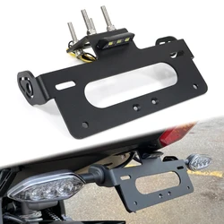 Fit For Yamaha YZF-R6 R6 2006-2023 Rear Tail Tidy Fender Eliminator Kit License Plate Holder Bracket Black Motorcycle Aluminum