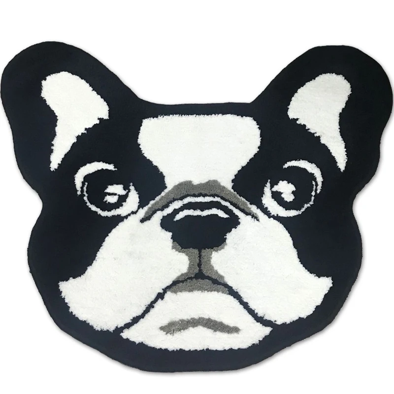 

Alta qualidade bulldog tapete atacado casa almofada china multi-purpose cartoon pug toalete almofada 80x68cm