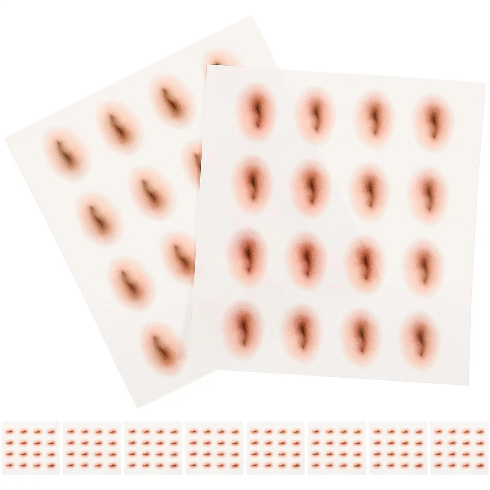 

10 Pcs Temporary Tattoos Stickers Simulation Belly Button Navel Pattern Adults Cover Party Sweat Proof Easy Clean