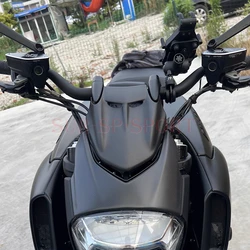 Black Front Fairing Cowl Farings For Ducati Diavel 2015-2019 Full Carbon Fiber 100%