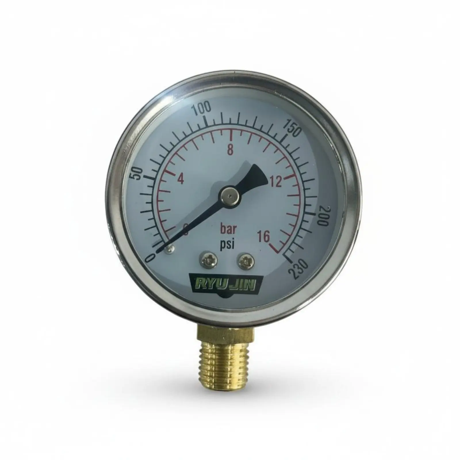 Gauge Pressure Gauge 0-1.6 Megapascal Range Water Pressure Gauge Measuring Tool Radial Mount Measurement Device Two-Way Scale