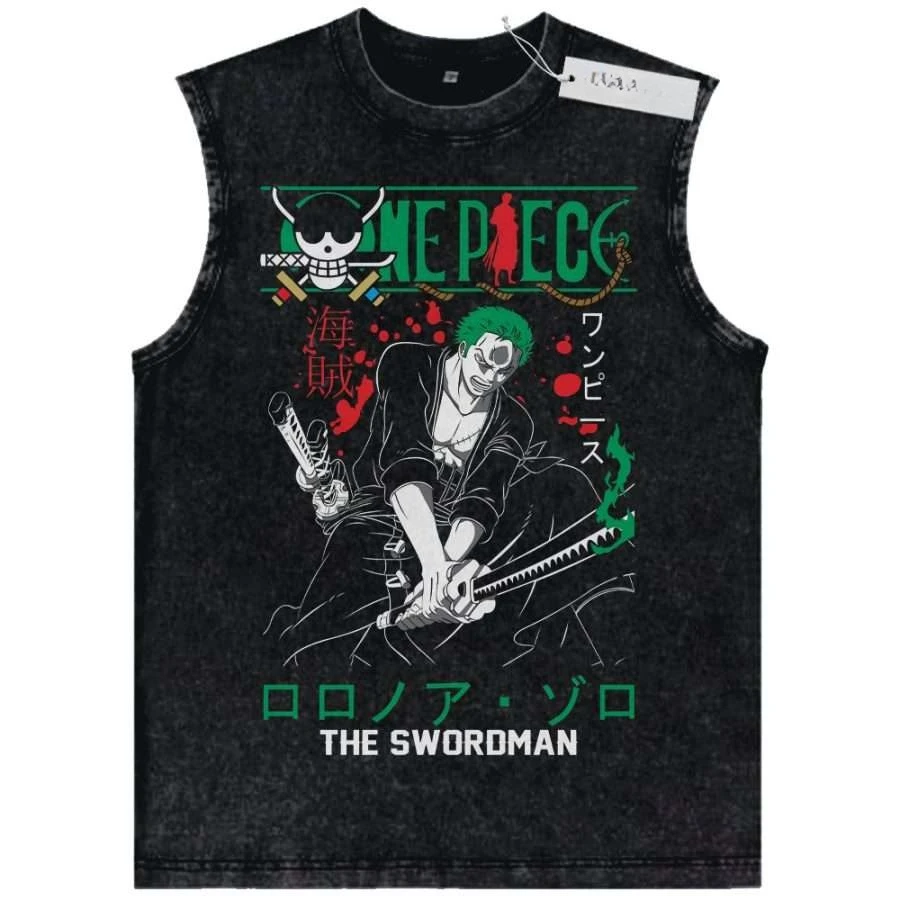 camiseta-regata-unissex-preta-vintage-lavada-one-piece-roronoa-zoro-o-espadachim-tecido-de-alta-qualidade-para-fitness-casual-e-compras