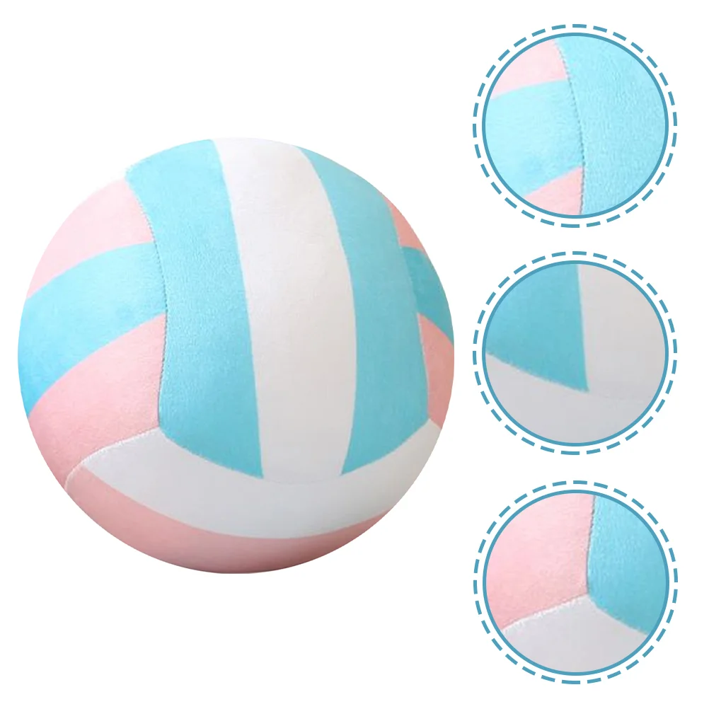 Volleyball Plush Toy 14cm Diameter Soft Cloth PP Cotton Pillow Girls Gifts Teen Beach naments Sports Decor Bedroom