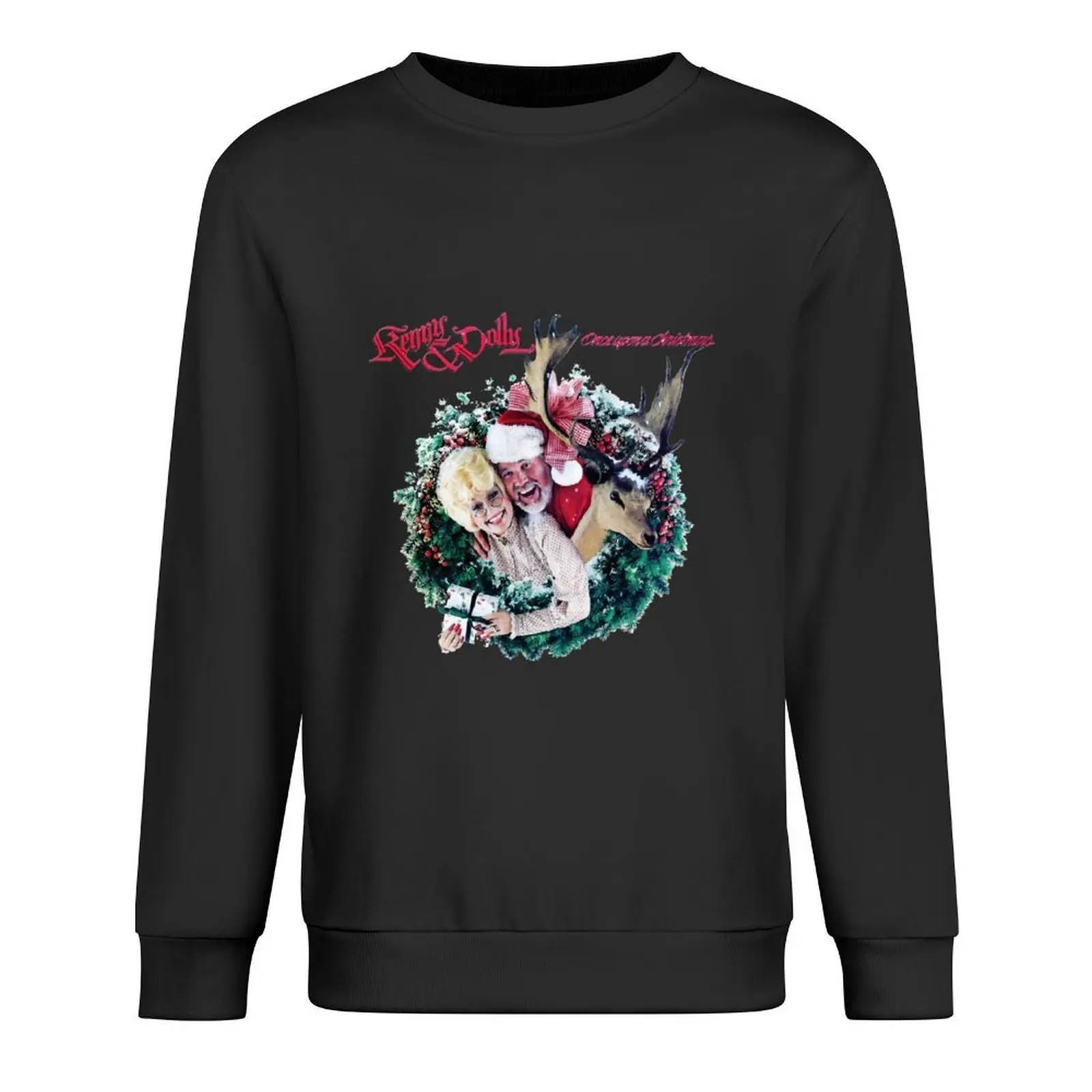

Kenny Rogers Once Upon A Christmas Pullover korean style clothes autumn new products men's sweat-shirt set new sweatshirt