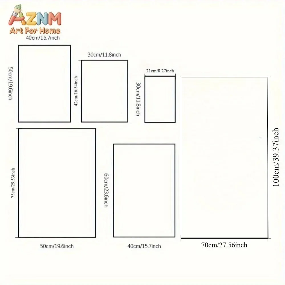 AZNM Unframed Canvas Print One Piece Anime Manga Collage Wall Art Luffy Crew Poster Home Decor view 5