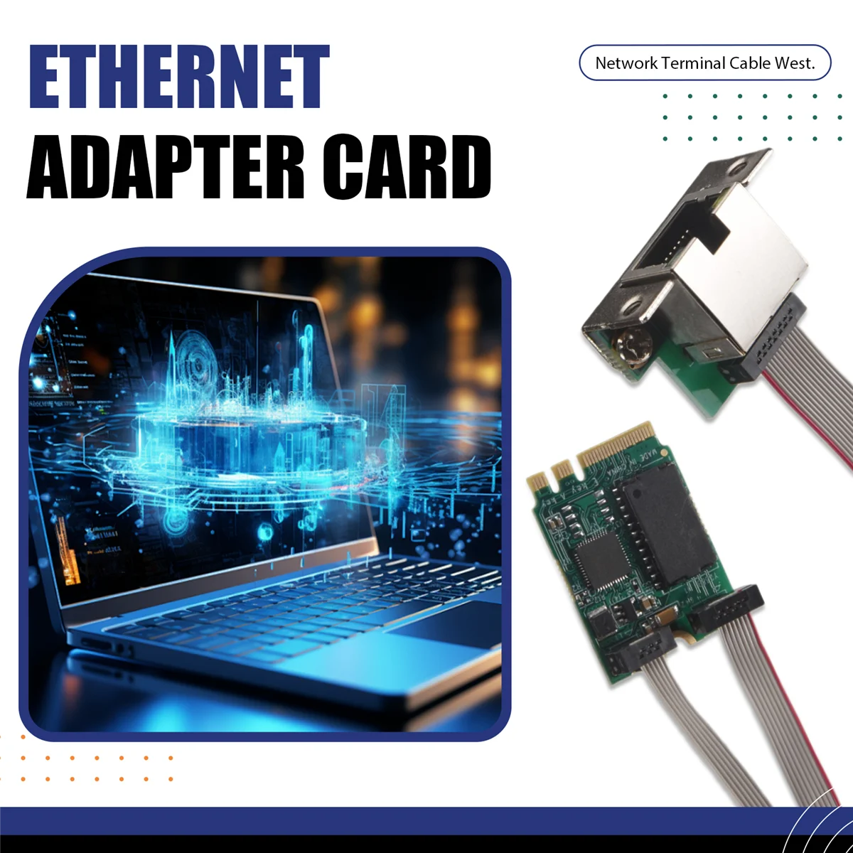 

HLES M.2 A+E 2.5G Ethernet Adapter 2.5G/1G/100M Multi-Gigabit M.2 Network Card 8125B COM