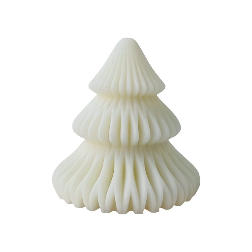 

Folding Christmas Tree Candle Mold Christmas Handmade Ornament Silicone Mold Scented Making Tools 3D DIY Handmade Fragrance