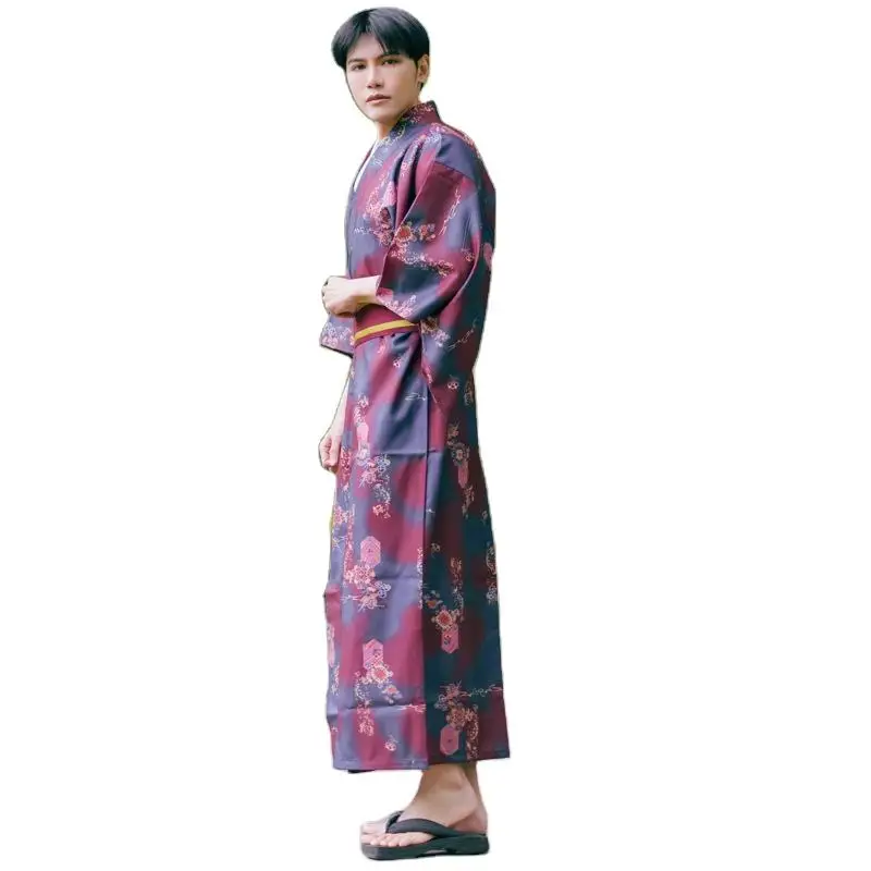 Japanese Ethnic Clothing Kimono Men Traditional Samurai Gentlemen Suit Formal Japanese Kimono Not Easy To Wrinkle Material Wear