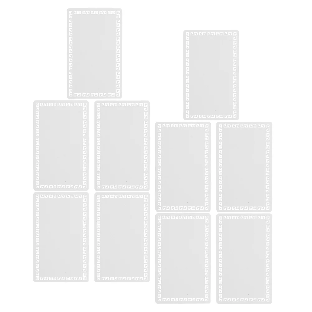 10 Pcs Heat Transfer Aluminum Card Blank Cards Business Paper for Printer Alloy