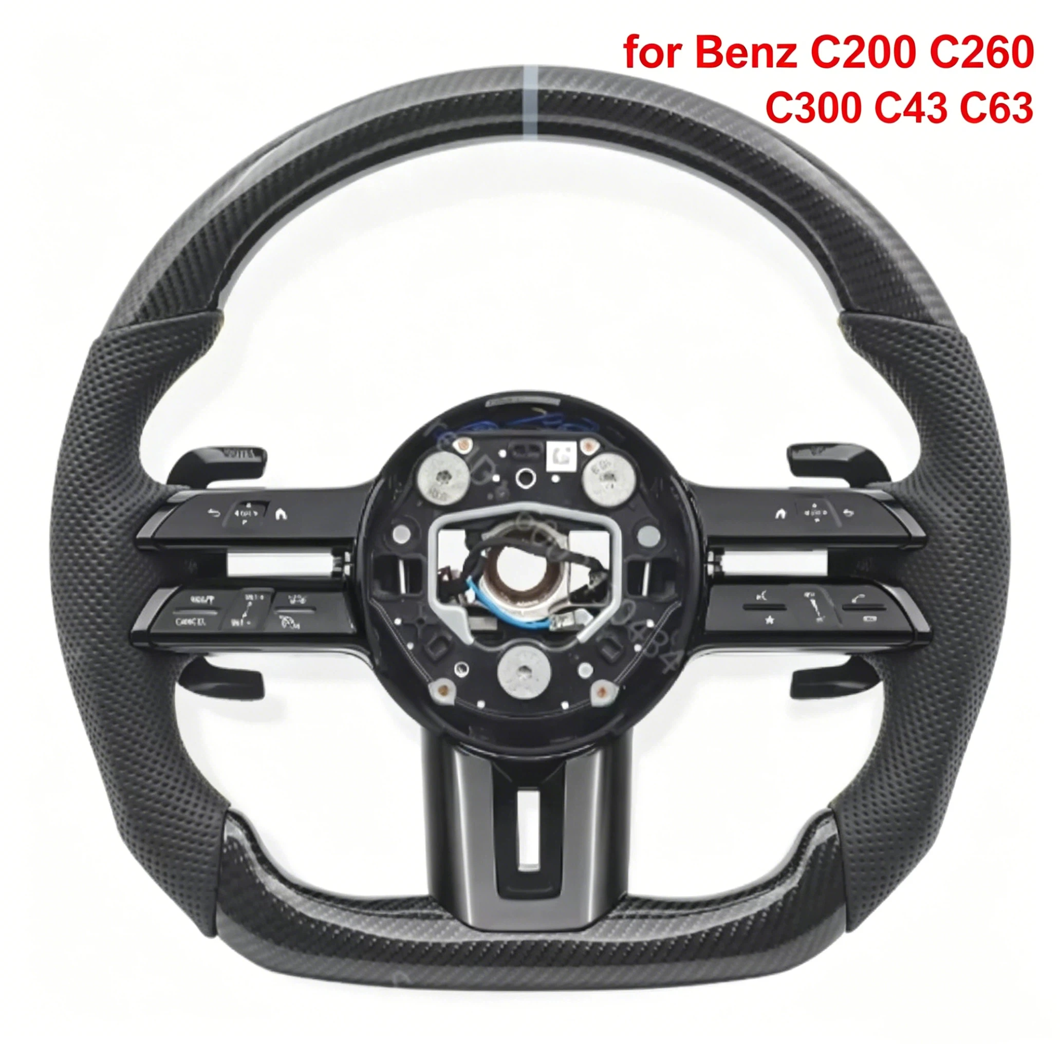 

Car Carbon fiber Steering Wheel for Benz C200 C260 C300 C43 C63 E260 E300 E350 E53 S400 S450 S500 S63 GLE350 GLE450 GLE53