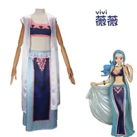 One Piece Princess Vivi Cosplay Costume Anime Secondary World Role Play Clothes Artificial Intelligence Powered China Made